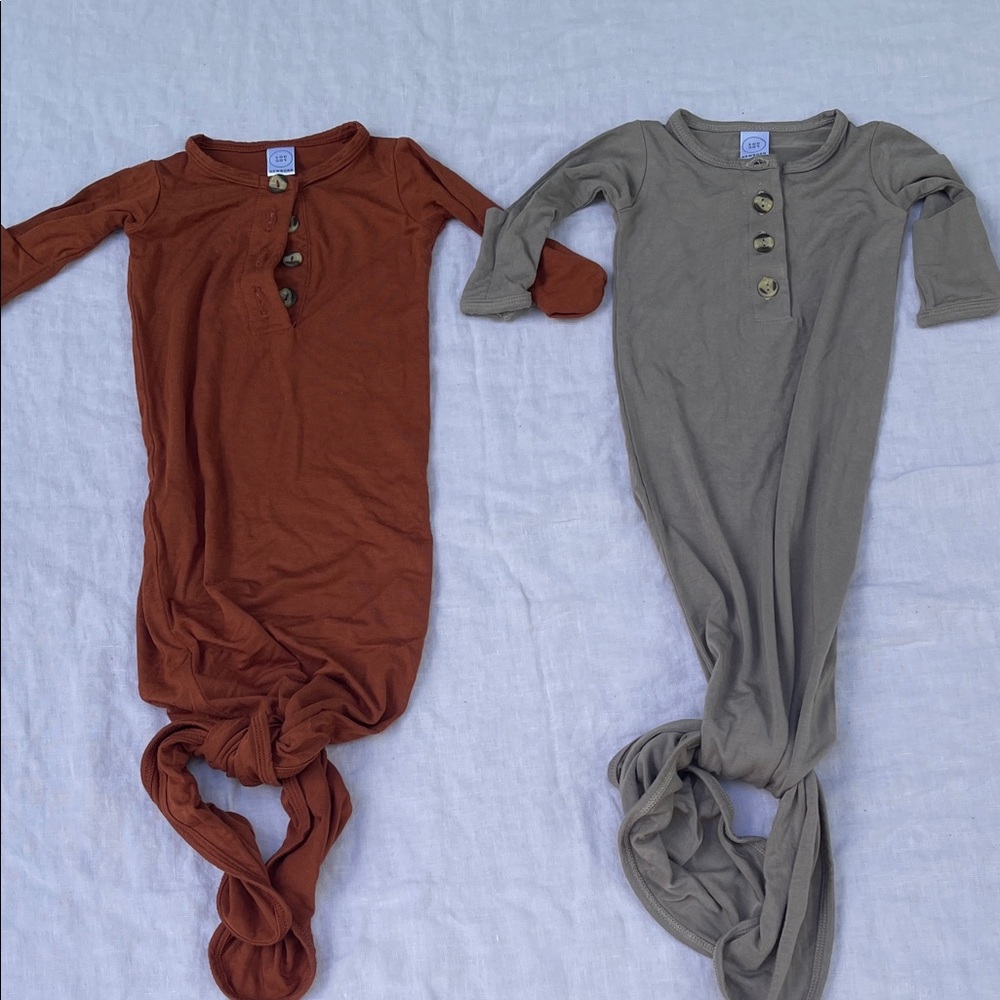 Lou Lou & company newborn gowns